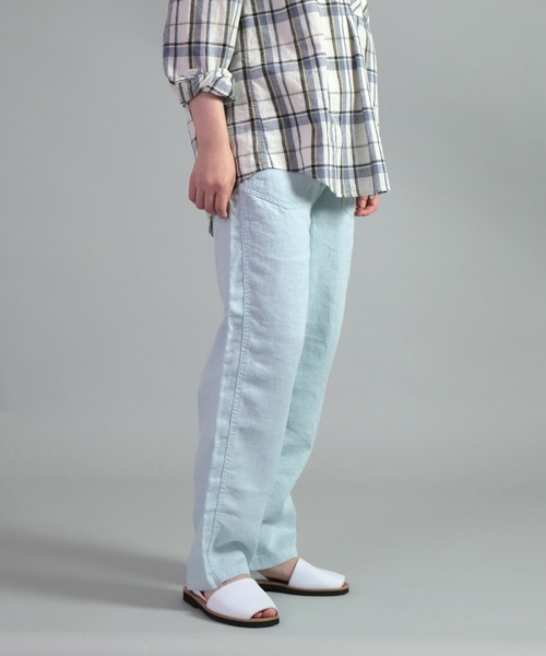 OMNIGOD（オムニゴッド）の「[OMNIGOD womens / オムニゴッド]　リネンツイル PWイージーパンツ（その他パンツ・レディース・ネイビー/ブラウン/グレー/ライトブラウン/ライトブルー/ブラック/グレイッシュベージュ・1/0）」の20枚目の写真