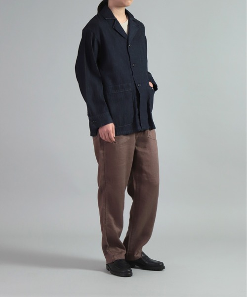 OMNIGOD（オムニゴッド）の「[OMNIGOD womens / オムニゴッド]　リネンツイル PWイージーパンツ（その他パンツ・レディース・ネイビー/ブラウン/グレー/ライトブラウン/ライトブルー/ブラック/グレイッシュベージュ・1/0）」の15枚目の写真
