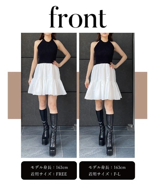 ≪CIDER≫ホルターネック ポルカドット ラッフル ミニワンピース ZARA ZW COLLECTION ポルカドット ホルターネック ワンピース