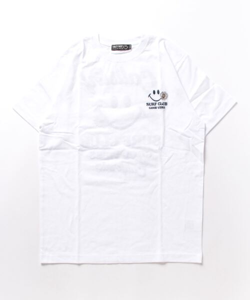 CALI SURF（カリサーフ）の「【Cali Surf】 CALI SURF 空紡糸天竺 刺繍TEE（Tシャツ/カットソー・メンズ・チャコールグレー/ホワイト・2/3）」の2枚目の写真