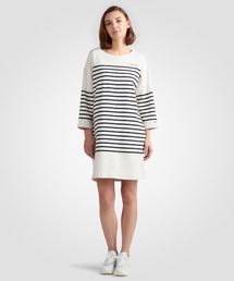 TOMMY HILFIGER | リラックスストライプボートネックワンピース(ワンピース)