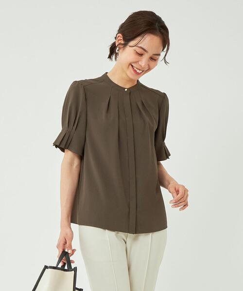 green label relaxing／CFCへリンボンタックブラウス green label relaxing（グリーンレーベルリラクシング）の「CFC