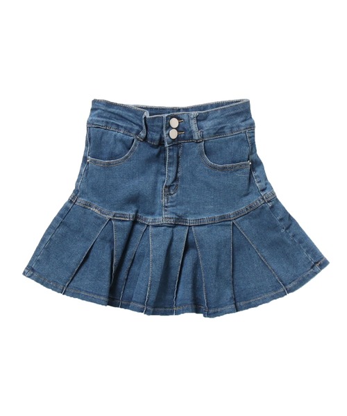 ROOPTOKYO（ループトウキョウ）の「▲Denim Pleats Mini Skirt / デニムプリーツミニスカート（スカート・レディース・ブラック/ブルー・S/L/M）」の15枚目の写真