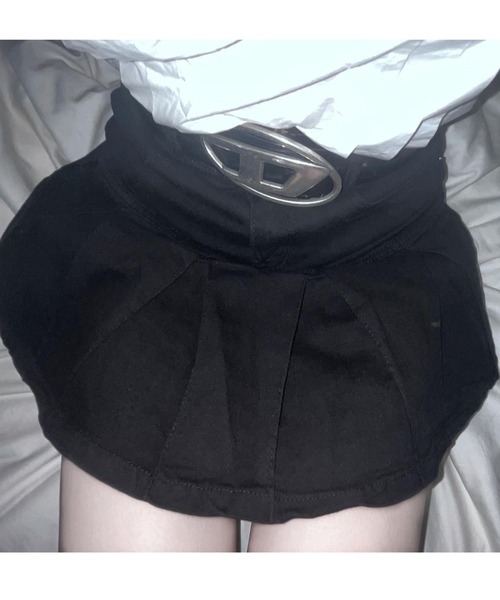 ROOPTOKYO（ループトウキョウ）の「▲Denim Pleats Mini Skirt / デニムプリーツミニスカート（スカート・レディース・ブラック/ブルー・S/L/M）」の9枚目の写真