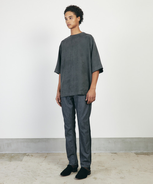 TROVE(トローヴ)の「TROVE トローヴ / OGC 9oz DENIM PANTS サイドラインタックデニムパンツ / 69PAN03(デニムパンツ・メンズ・インディゴブルー/グレー・2/1)」の6枚目の写真