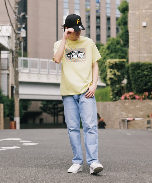 VANS（バンズ）の「VANS/ヴァンズ M COLOR&CHECKER LOGO SS TEE Tシャツ（Tシャツ/カットソー・メンズ・ブラック/イエロー/ホワイト・M/L/XL）」の18枚目の写真