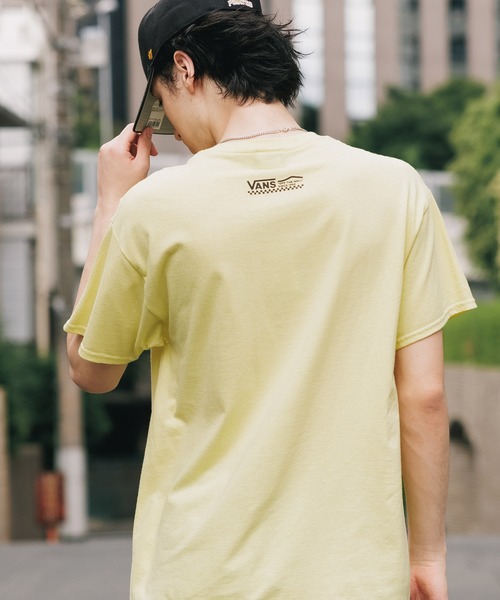 VANS（バンズ）の「VANS/ヴァンズ M COLOR&CHECKER LOGO SS TEE Tシャツ（Tシャツ/カットソー・メンズ・ブラック/イエロー/ホワイト・M/L/XL）」の19枚目の写真