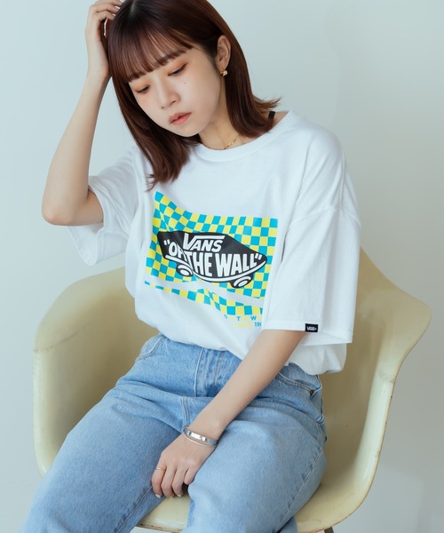 VANS（バンズ）の「VANS/ヴァンズ M COLOR&CHECKER LOGO SS TEE Tシャツ（Tシャツ/カットソー・メンズ・ブラック/イエロー/ホワイト・M/L/XL）」の21枚目の写真