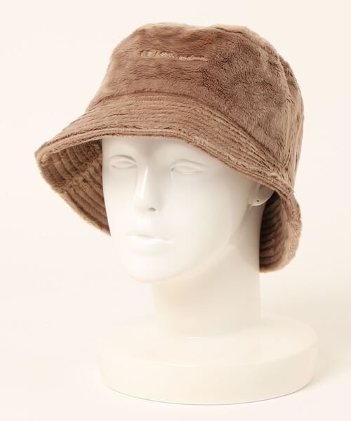 Champion（チャンピオン）の「Champion/チャンピオン　シープボアバケット（ハット・レディース・ライトブラウン/アイボリー/ブラック/チャコール/ライトグレー・58cm）」の5枚目の写真