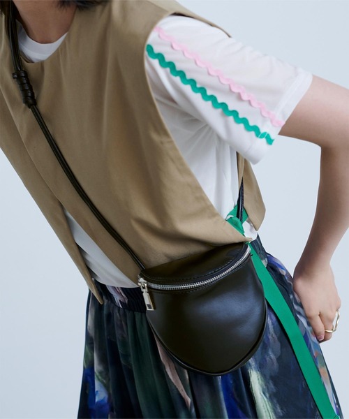 miette（ミエット）の「シンプルミニショルダーバッグ（ショルダーバッグ・レディース・アイボリー/ピンク/ブラック・FREE）」の3枚目の写真