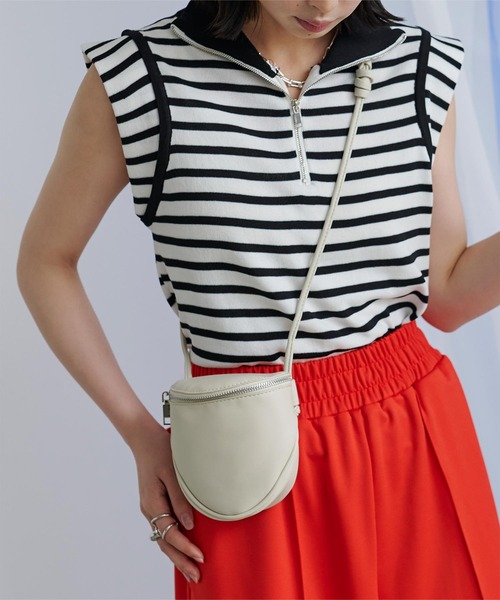 miette（ミエット）の「シンプルミニショルダーバッグ（ショルダーバッグ・レディース・アイボリー/ピンク/ブラック・FREE）」の4枚目の写真