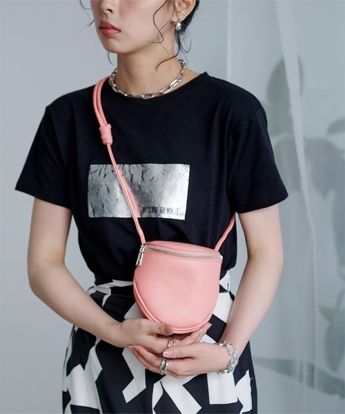 miette（ミエット）の「シンプルミニショルダーバッグ（ショルダーバッグ・レディース・アイボリー/ピンク/ブラック・FREE）」の13枚目の写真