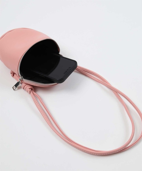 miette（ミエット）の「シンプルミニショルダーバッグ（ショルダーバッグ・レディース・アイボリー/ピンク/ブラック・FREE）」の6枚目の写真