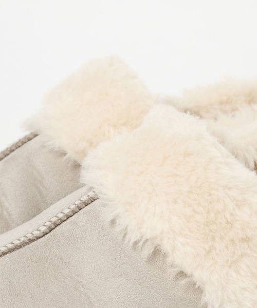 niko and...（ニコアンド）の「オリジナルフェイクムートン2WAYスリッポン（スリッポン・レディース・キャメル/その他/ブラック・MEDIUM/LARGE）」の9枚目の写真