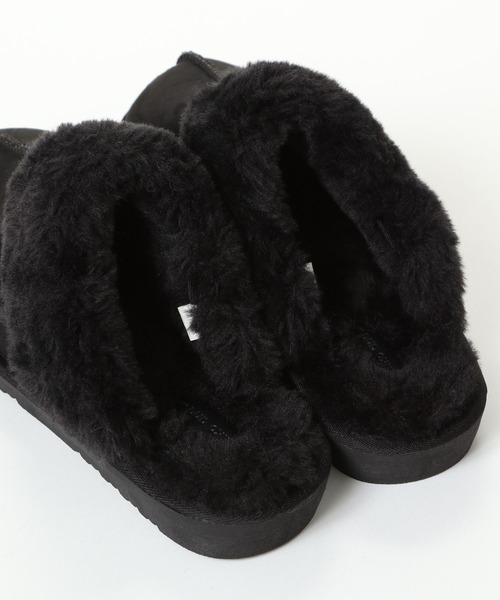 niko and...（ニコアンド）の「オリジナルフェイクムートン2WAYスリッポン（スリッポン・レディース・キャメル/その他/ブラック・MEDIUM/LARGE）」の12枚目の写真