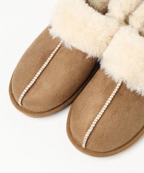 niko and...（ニコアンド）の「オリジナルフェイクムートン2WAYスリッポン（スリッポン・レディース・キャメル/その他/ブラック・MEDIUM/LARGE）」の18枚目の写真