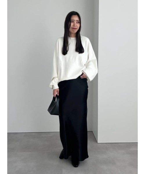 ユアーズ] サテン マーメイド マキシ スカート BCXN1683 購入 サテンマーメイドマキシスカート　ブラック