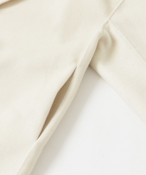 URBAN RESEARCH ROSSO WOMEN（アーバンリサーチ　ロッソ）の「ウールカシミヤリバーチェスターコート（チェスターコート・レディース・オフホワイト/ブラック/モカ・FREE）」の6枚目の写真