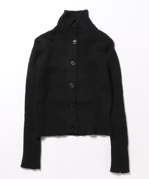 Burner(バーナー)の「【OKUOKU 0909】ニットカーディガン / ショート丈 / ハイネック oku-tops-728638623999-44(カーディガン/ボレロ・レディース・ブラック/ホワイト/ベージュ・FREE)」の6枚目の写真