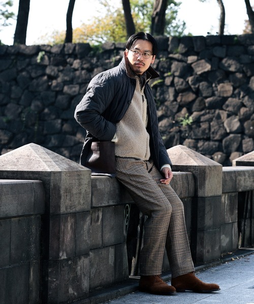 BRILLA per il gusto（ブリッラペルイルグースト）の「【AUBERGE / LESTER キルティングジャケット】（ブルゾン・メンズ・ネイビー/ブラウン・38/40/44/42）」の16枚目の写真