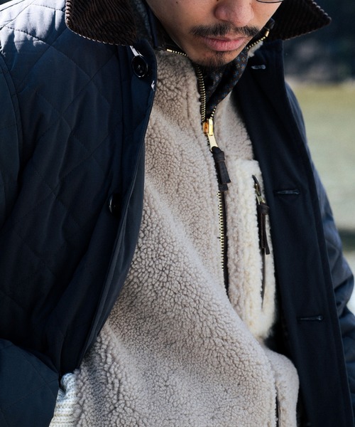 BRILLA per il gusto（ブリッラペルイルグースト）の「【AUBERGE / LESTER キルティングジャケット】（ブルゾン・メンズ・ネイビー/ブラウン・38/40/44/42）」の15枚目の写真