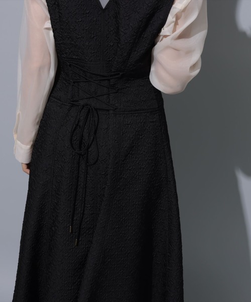 リランドチュール　新品　クロップドシャツ×ジャンスカSET Rirandture（リランドチュール）の「クロップドシャツ