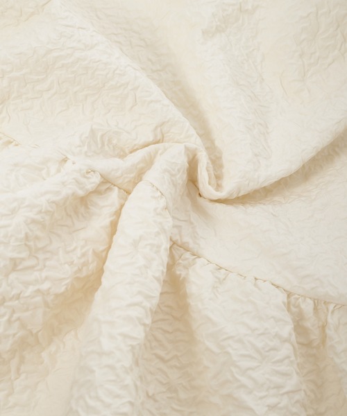 fifth（フィフス）の「ふくれジャガードペプラムトップス（シャツ/ブラウス・レディース・ブラック/アイボリー・M）」の15枚目の写真