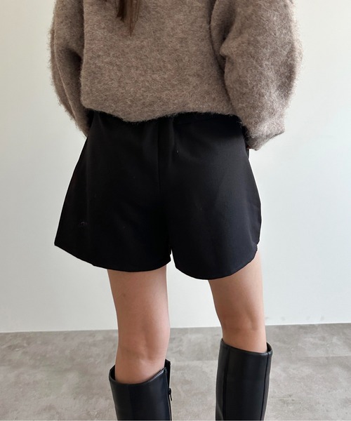 apres jour mignon（アプレジュールミニョン）の「ハイウエストショートパンツ【ZOZOTOWN限定アイテム】（その他パンツ・レディース・ブラック/グレー・X-LARGE/フリー）」の7枚目の写真
