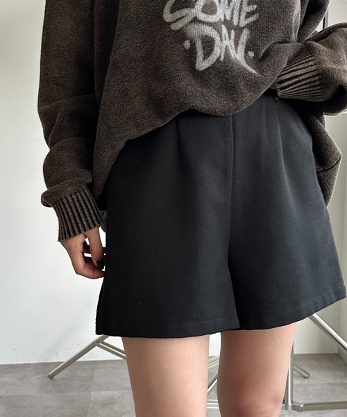 apres jour mignon（アプレジュールミニョン）の「ハイウエストショートパンツ【ZOZOTOWN限定アイテム】（その他パンツ・レディース・ブラック/グレー・X-LARGE/フリー）」の21枚目の写真