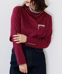 BRODIAEA 配色Wポケットプルオーバー