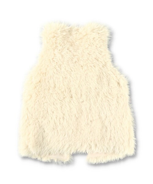 BRANSHES（ブランシェス）の「プードルファーベスト（ベスト・キッズ・アイボリー/ブラウン・L/M/S）」の12枚目の写真