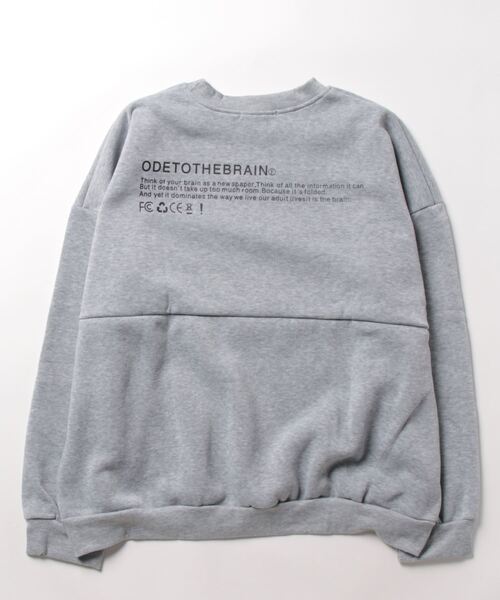 NinaetLina（ニナエリナ）の「裏起毛ワンポイントロゴトレーナー（Tシャツ/カットソー・レディース・グレー/ブラック/ホワイト・M）」の7枚目の写真