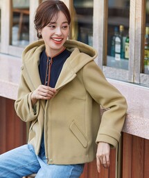 Tiaclasse（ティアクラッセ）の「ウールライクフーデットショートコート（その他アウター）」