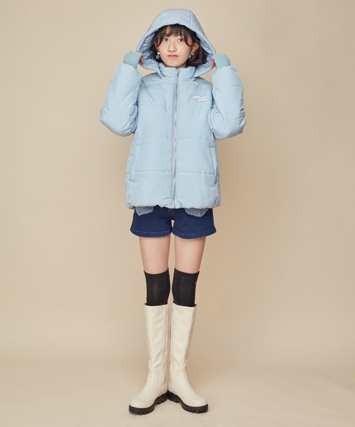 美品✩リバーシブル✩ブルーフォックス✩ベルト有✩フード