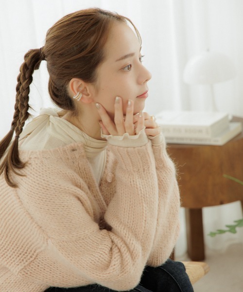 flower（フラワー）の「パーリーミックスイヤーカフ（イヤーカフ・レディース・シルバー/ゴールド・FREE）」の5枚目の写真