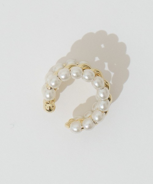 flower（フラワー）の「パーリーミックスイヤーカフ（イヤーカフ・レディース・シルバー/ゴールド・FREE）」の9枚目の写真