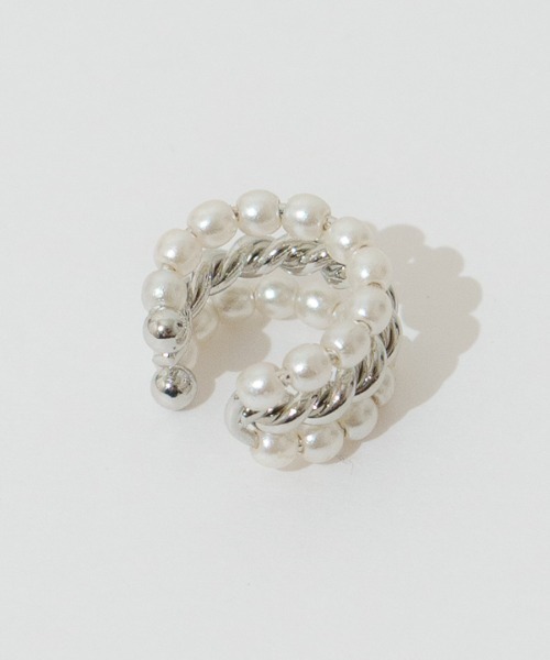 flower(フラワー)の「パーリーミックスイヤーカフ(イヤーカフ・レディース・シルバー/ゴールド・FREE)」の14枚目の写真