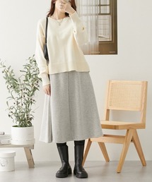 nissen | 【販売終了】裏起毛ロング丈フレアスカート(スカート)