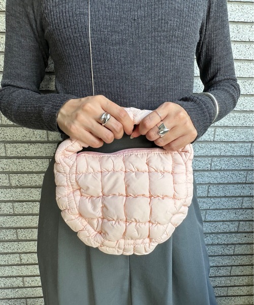 Anthe(アンテ)の「【Anthe】キルトハンドBAG / ANT-0004(ハンドバッグ・レディース・ホワイト/グリーン/ピンク/ベージュ/オレンジ/ブラック/ブルー・FREE)」の22枚目の写真