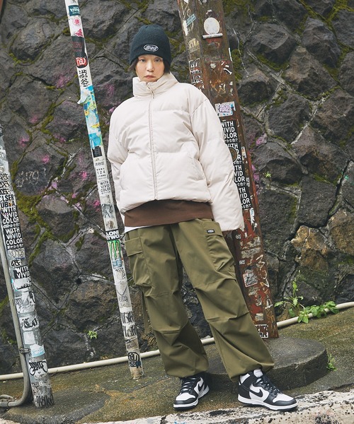 MSG（エムエスジー）の「ハイネックボリュームエコダウンジャケット（ダウンジャケット/コート・メンズ・ブルー/ライトグレー/ブラック/ブラウン/アイボリー/チャコール・S/XL/L/M）」の21枚目の写真