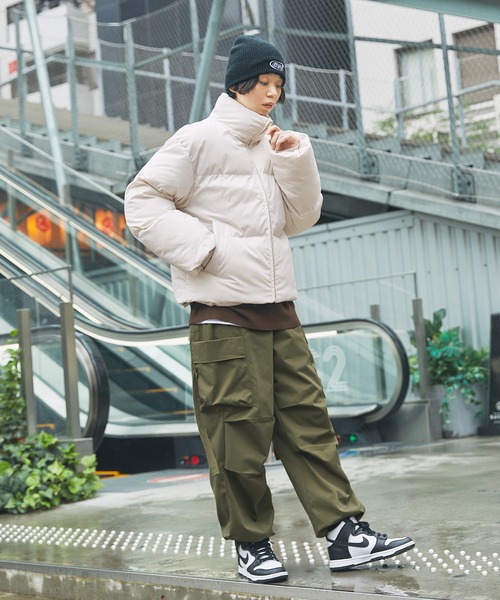 MSG（エムエスジー）の「ハイネックボリュームエコダウンジャケット（ダウンジャケット/コート・メンズ・ブルー/ライトグレー/ブラック/ブラウン/アイボリー/チャコール・S/XL/L/M）」の17枚目の写真