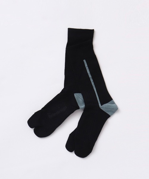 The Role design（ザロールデザイン）の「【 The Role design / ザ・ロールデザイン 】 SIDE LINE SOCKS MENS / サイドラインソックス メンズ（ソックス/靴下・メンズ・ホワイト/ブラック/ブラウン・FREE）」の10枚目の写真