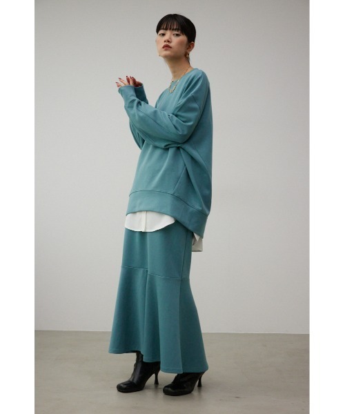 AZUL by moussy（アズールバイマウジー）の「B-HEATマーメイドスカート（スカート・レディース・ブラック/アイボリー/ライトブルー・MEDIUM/SMALL）」の14枚目の写真