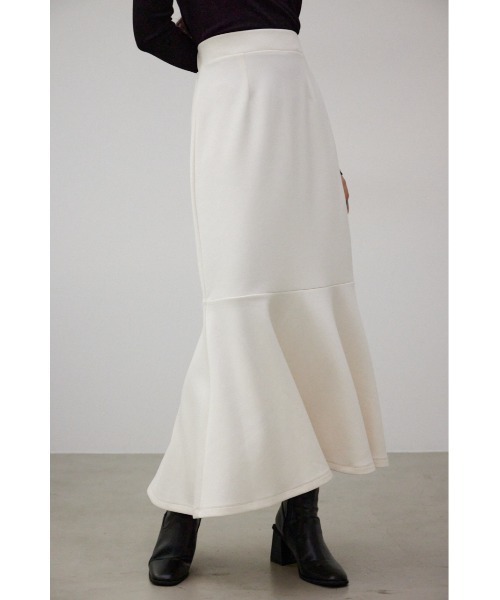 AZUL by moussy（アズールバイマウジー）の「B-HEATマーメイドスカート（スカート・レディース・ブラック/アイボリー/ライトブルー・MEDIUM/SMALL）」の4枚目の写真