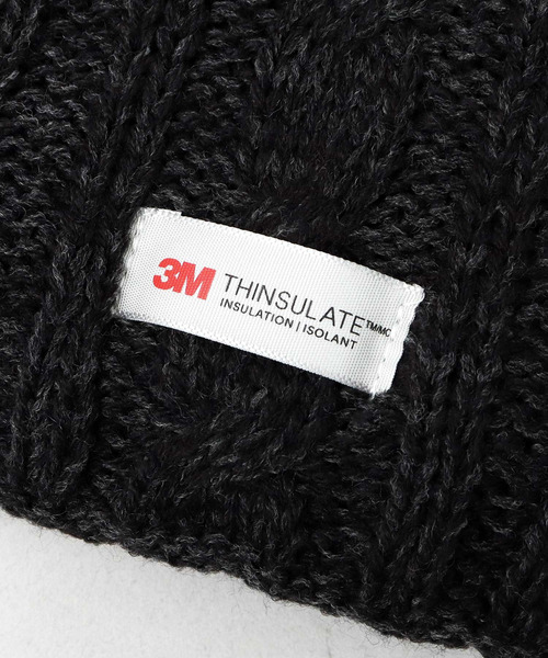 セール】3Mシンサレート入り ケーブル編み 裏ボア ネックウォーマー