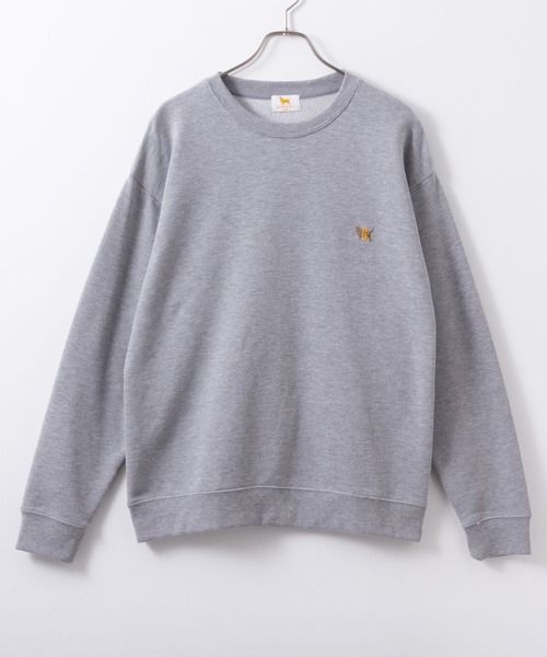 Mac-House(マックハウス)の「Golden Retriever ワンポイント刺繍スウェット(スウェット・メンズ・ブラック/グレー/オートミール/ネイビー・M/XL/L)」の7枚目の写真