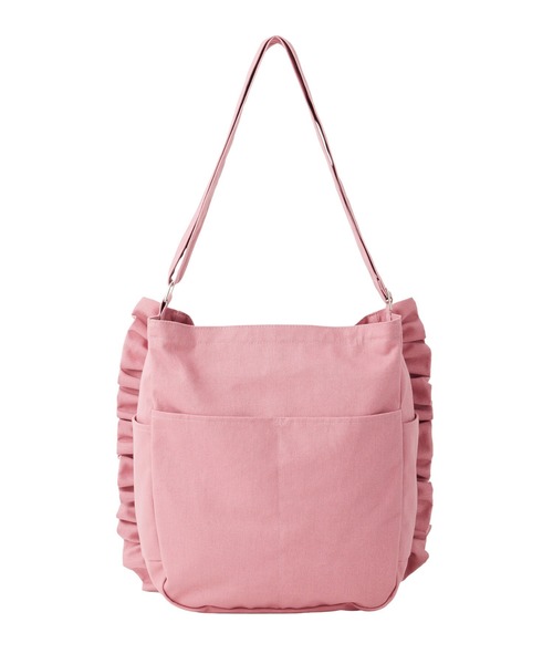 MILKFED.(ミルクフェド)の「HEART EMBROIDERY CANVAS BAG(ショルダーバッグ・レディース・ホワイト/ライトピンク/ブラック・ONE SIZE)」の7枚目の写真