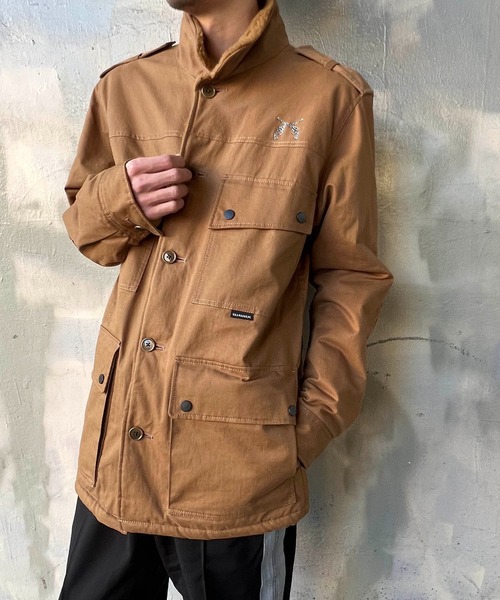 roarguns（ロアーガンズ）の「ORGANIC COTTON CRY（ミリタリージャケット・メンズ・ブラウン・3）」の3枚目の写真