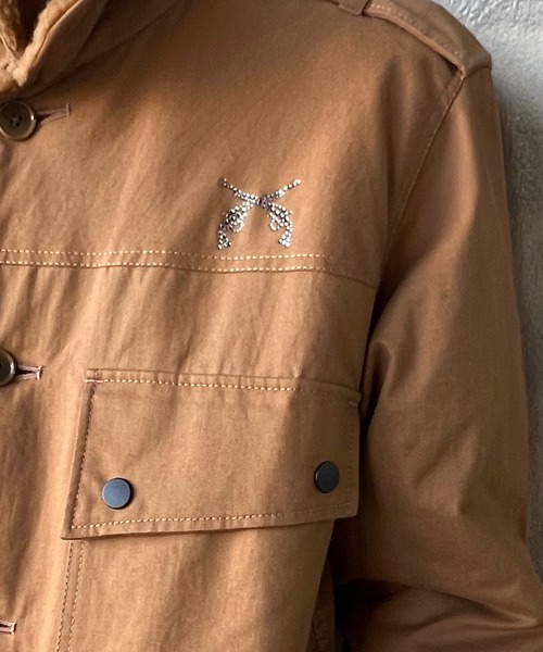roarguns（ロアーガンズ）の「ORGANIC COTTON CRY（ミリタリージャケット・メンズ・ブラウン・3）」の6枚目の写真