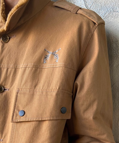 roarguns（ロアーガンズ）の「ORGANIC COTTON CRY（ミリタリージャケット・メンズ・ブラウン・3）」の9枚目の写真